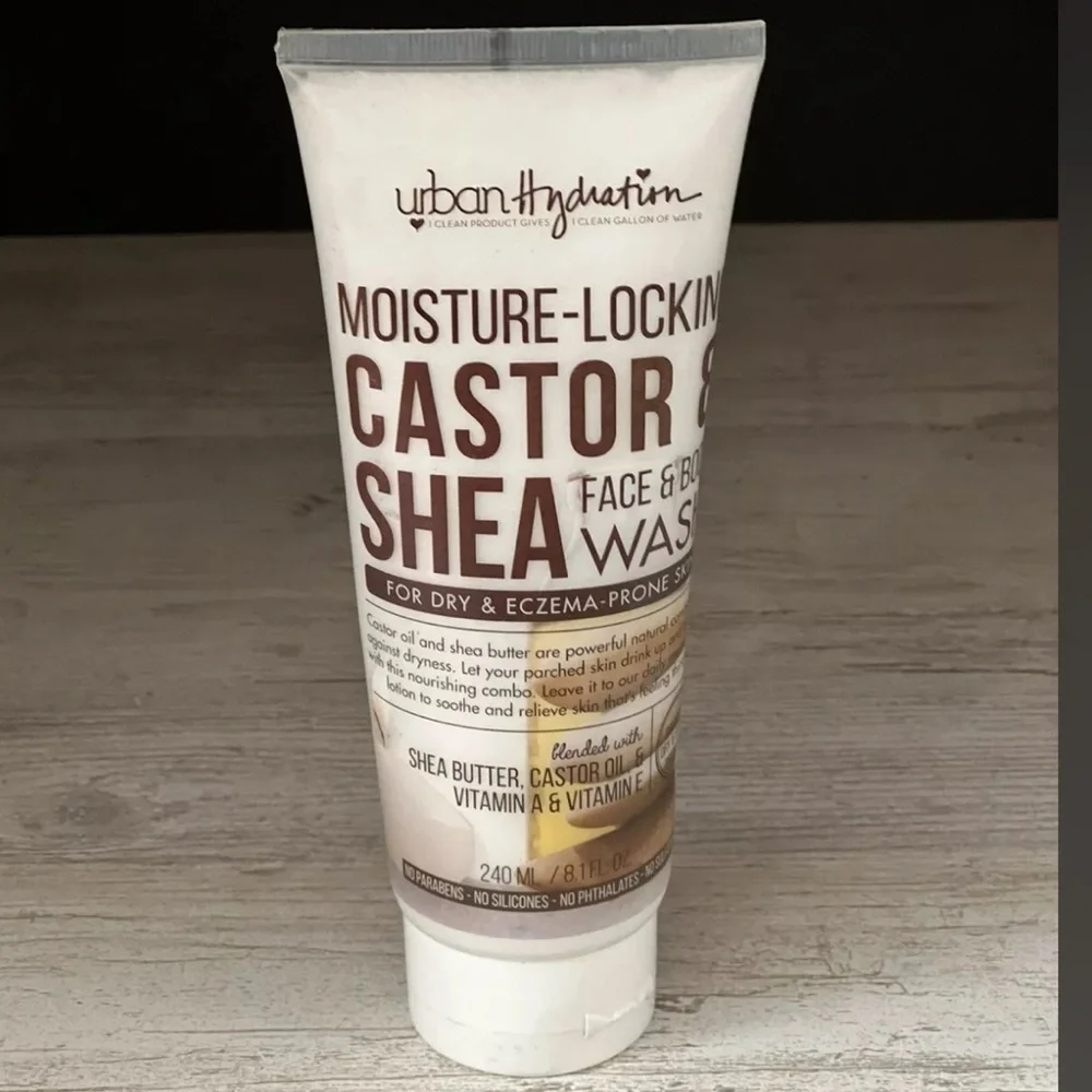 Urban Hydration Moisture Locking Castor & Shea Face and Body Wash NEW